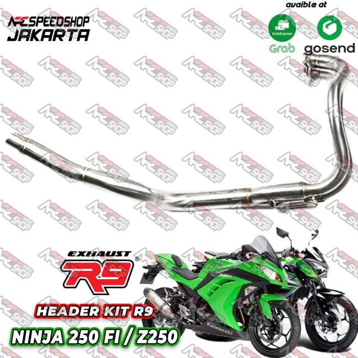 Header kit R9 Titanium Ninja250 FI
