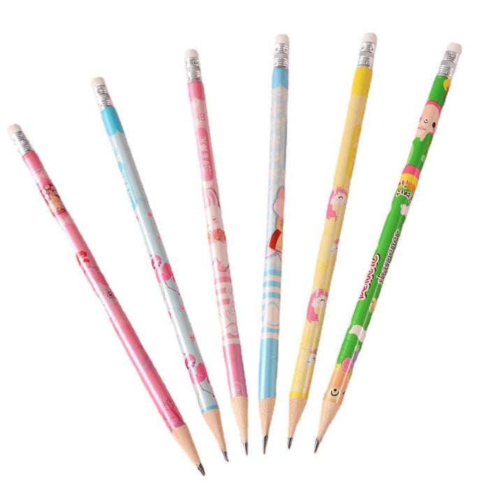 

Jr - 12Pcs - Pensil Hb Kayu + Penghapus Motif / Pensil Penghapus / Alat Tulis Sekolah / Pencil Kayu