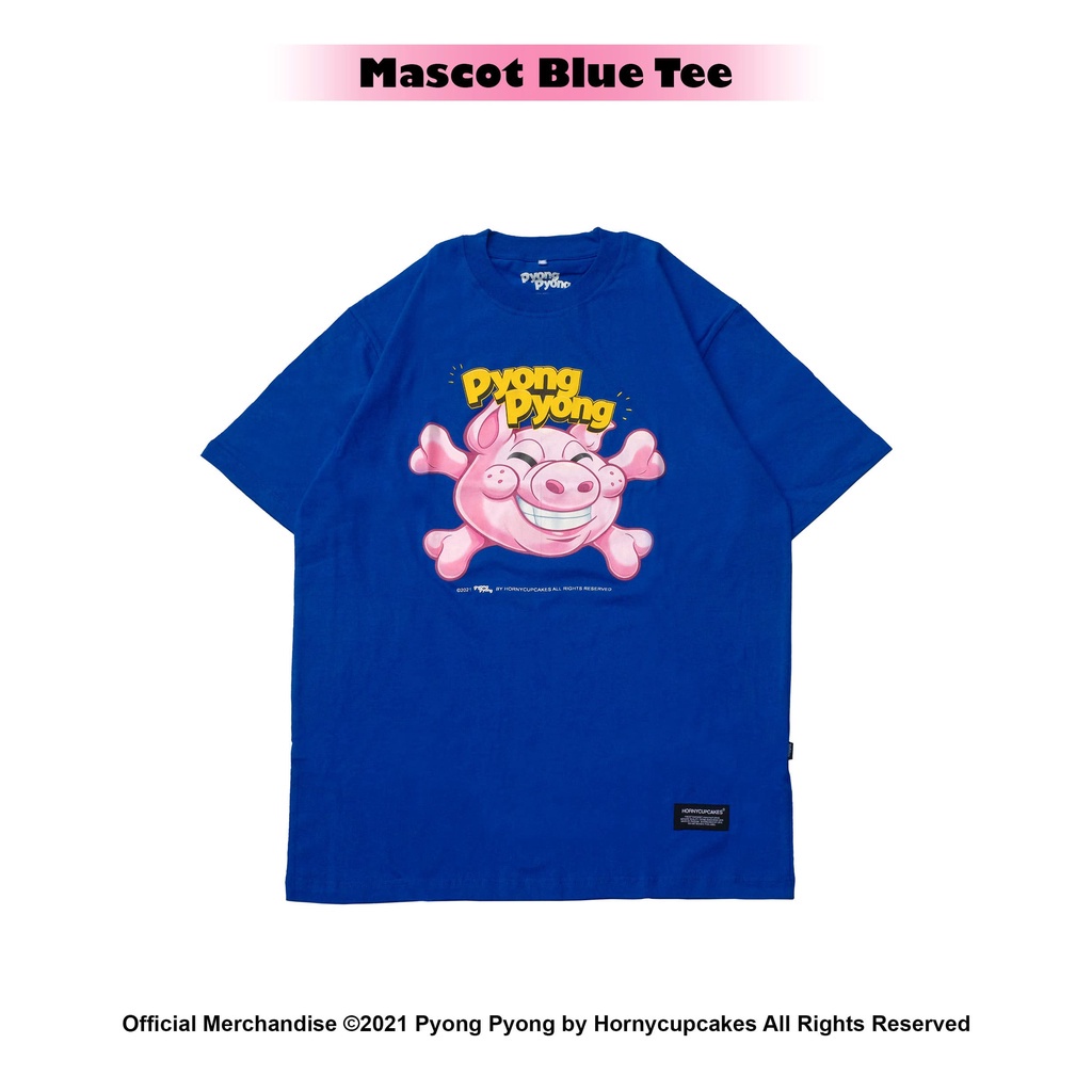 【COD】Hornycupcakes X Pyong Pyong - Mascot Blue T-shirt