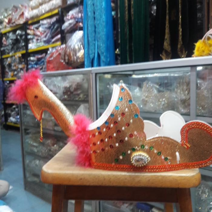 ldy aksesoris tari kepala burung merak anak ldy