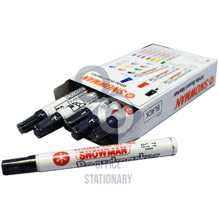 

pintar- Spidol Snowman Whiteboard / Board maker marker BG 12 Selusin