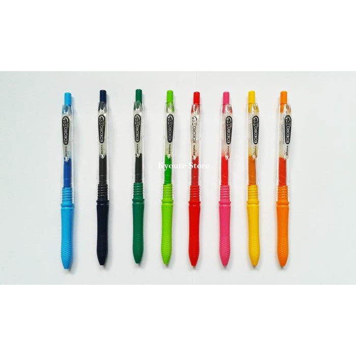 

pintar- Pulpen Gel Zebra Kokoro 0.5 mm Macam Warna (Paket 8 pcs)