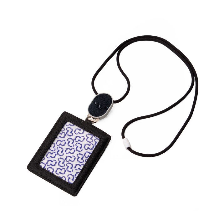 

pintar- Wallts Knot Black - Tali ID Card Gantungan Lanyard Name Tag Yoyo Mudah Ditarik