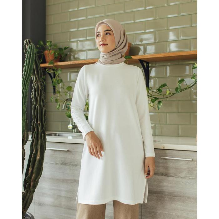 Geulis.Id Basic Tunic Basic Color / Tunik Kaos / Tunik Polos