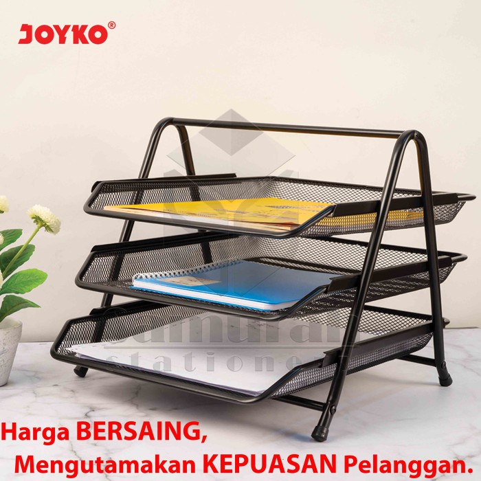 

pintar- Document Tray Besi 3 Tingkat DT 25 Joyko / Rak Dokument Kertas 3 Susun