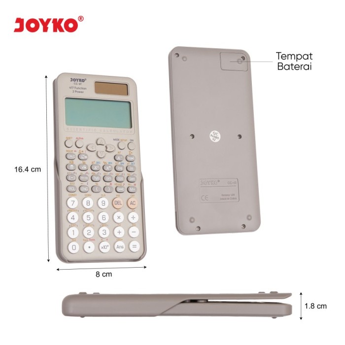 

pintar- Joyko Calculator CC-61 Kalkulator Scientific 417 Functions