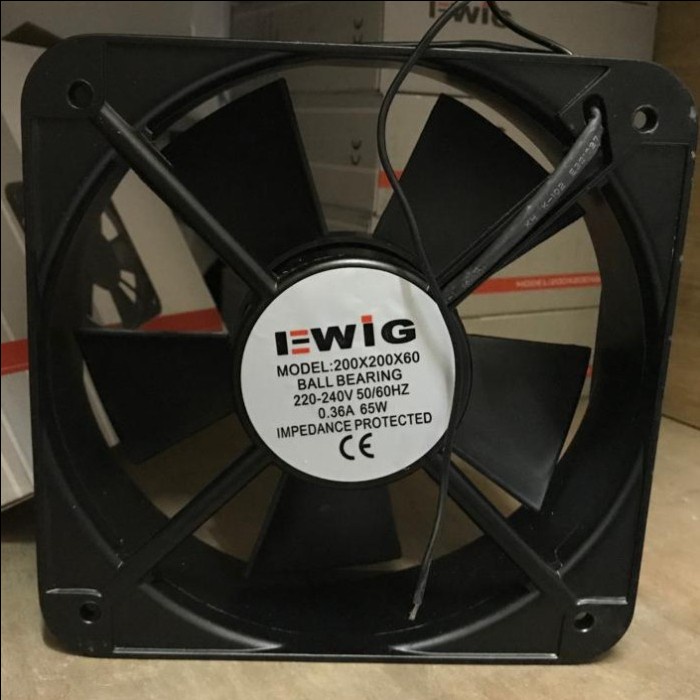 Ewig Axial Blower Fan Size 200X200X60 (8 Inci) 220-240VAC