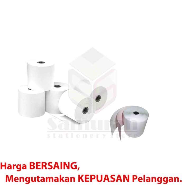 

pintar- Kertas Struk Kasir Rol PaperPryns 75 x 65 2 Rangkap Paper prins 2 Ply