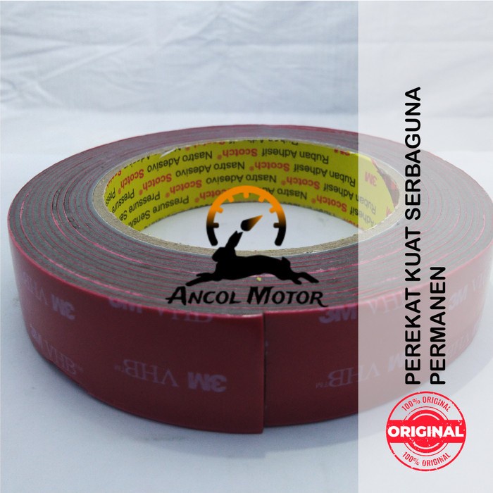 

pintar- Double Tape 3M VHB 4900 size 24mm 450cm Lem Dobel Perekat Automotive