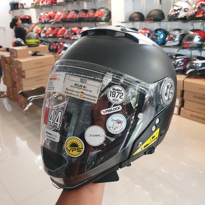 Helm Nolan N44 Evo Classic Flat Black Double D Ring