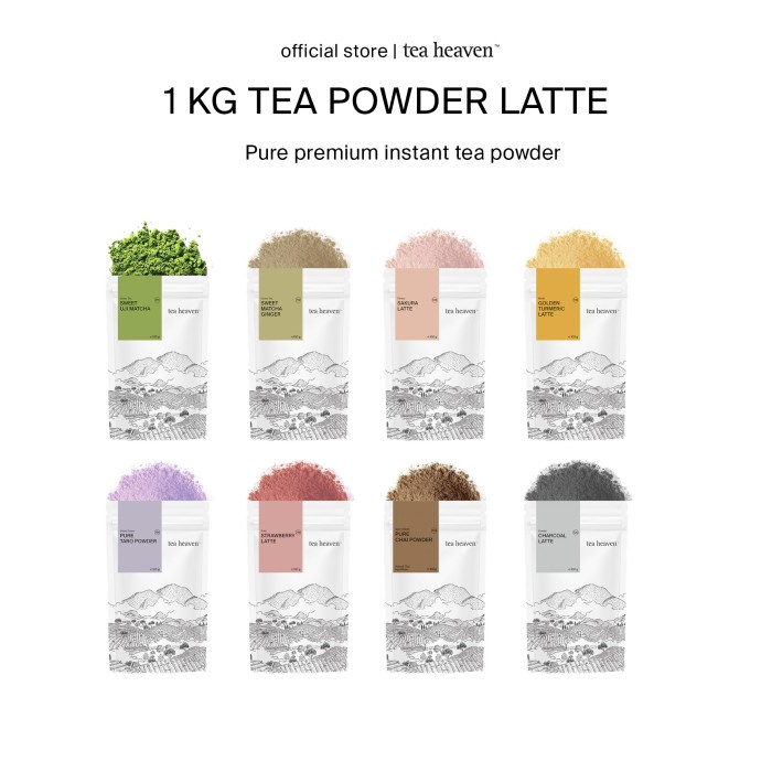 

Tea Latte Powder 1kg Bubuk Minuman Cafe 1 kilo Tea Heaven