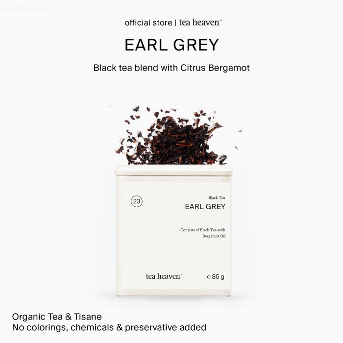

Earl Grey Tea Tea Heaven Teh Bergot Premium Organik