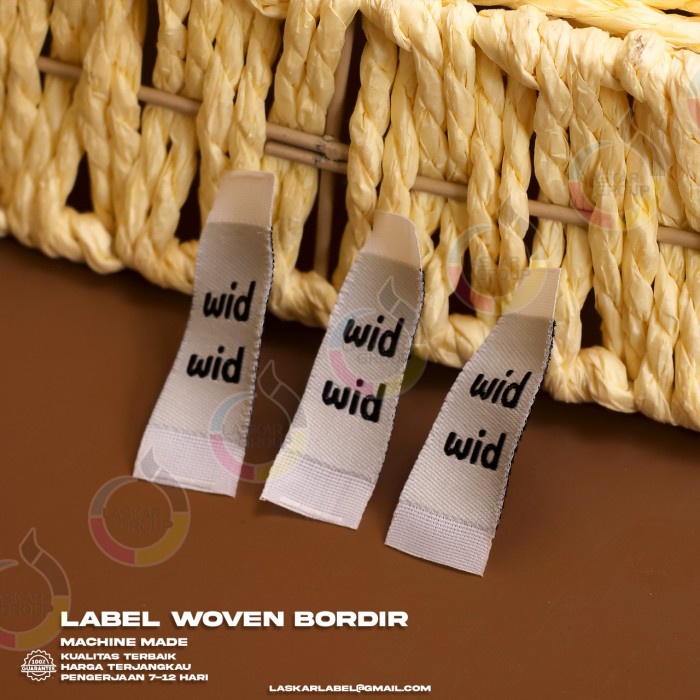 

pintar- 2,5-6 label woven bordir / label merek / aksesories pakayan