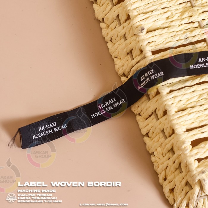 

pintar- label woven bordir 1,5-5 / label merek bordir damas custom
