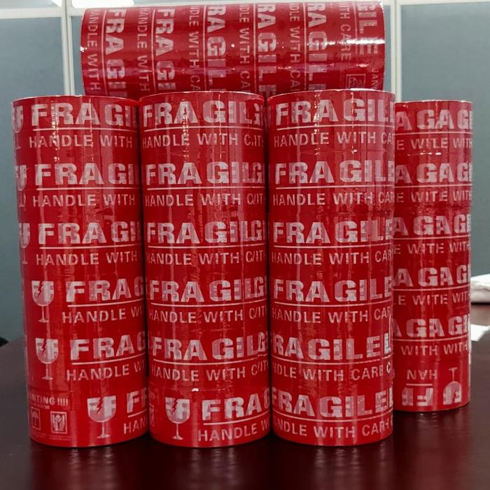 

pintar- Lakban Fragile Glotape (48mm90mm) Uk. 90 Yard Isi 6 Pcs