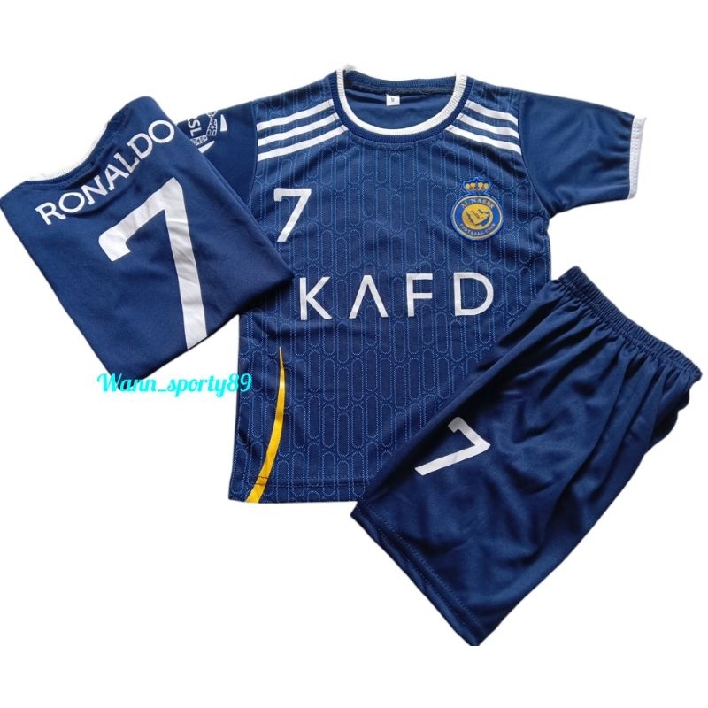 SETELAN BOLA RONALDO JERSEY RONALDO TERBARU BAJU KAOS BOLA ANAK RONALDO TERMURAH KUALITAS PREMIUM