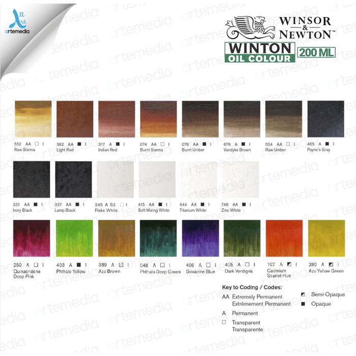 

pintar- Cat Minyak Winsor & Newton Winton 200ml Oil Color Paint - 03/03