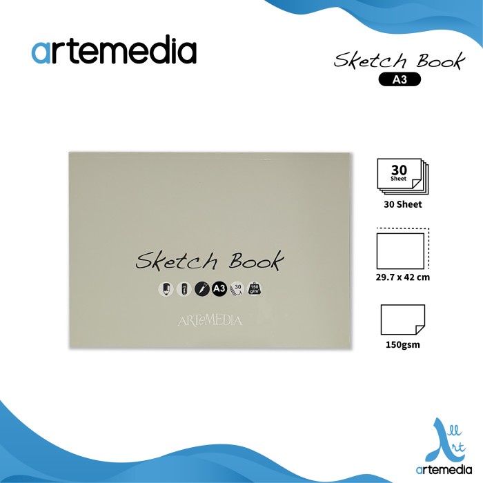 

pintar- Kertas Gambar Artemedia A3 Drawing Paper Pad