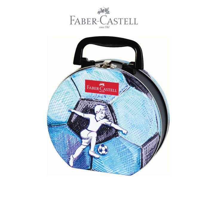 

pintar- Faber-Castell Spidol Warna Connector Pen Soccer Tin Edition