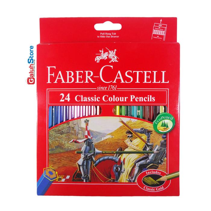 

pintar- Faber-Castell Pensil Warna Classic 24 Warna