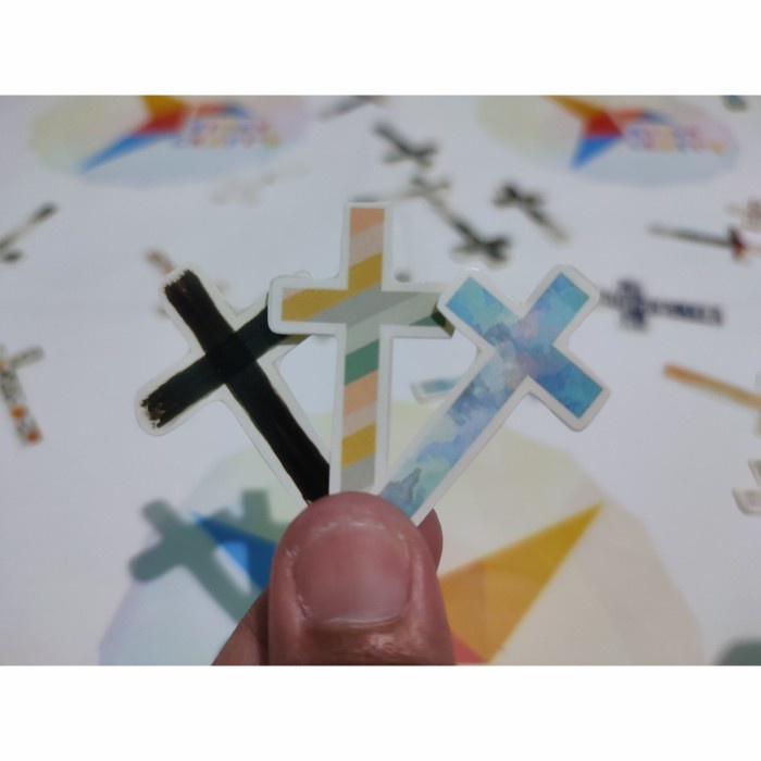 

Sticker Aesthetic Tumblr Salib bisa untuk acara gereja dll murah