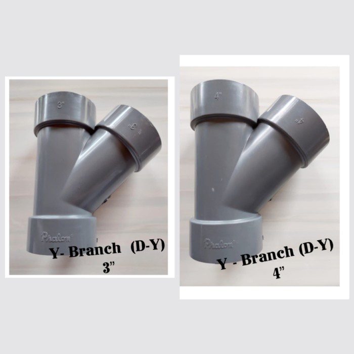 Tee Y Branch PVC / Fitting Pipa Tee Y