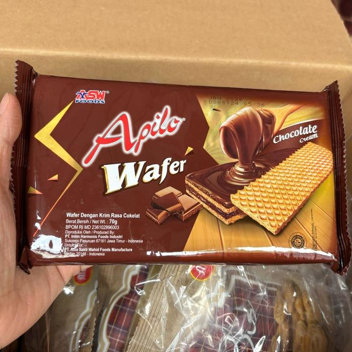 

STOK TERBATAS Agen distributor makanan ringan cemilan snack ultah anak apilo wafer cokelat chocolate