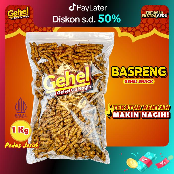 

..... Gehel Basreng 1 Kg (Edisi Terbatas) - Makanan Ringan Cemilan Olahan Ikan Snack Jadul