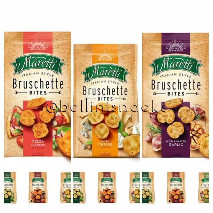 

Maretti Bruschette Bites/ Chips [70Gr] - Croutons - Roti Kering