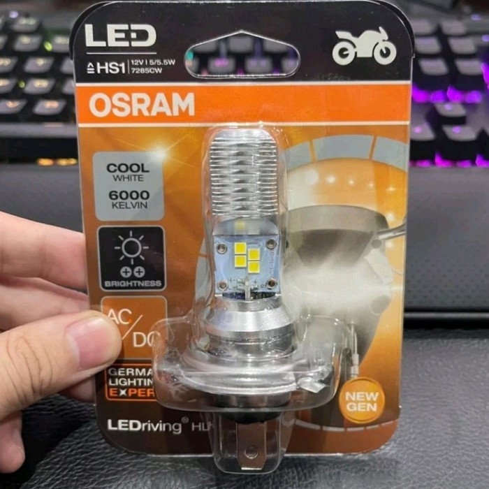 PROMO BOHLAM LAMPU DEPAN LED OSRAM HS1 SCOOPY VIXION NINJA RR Z250SL AC DC