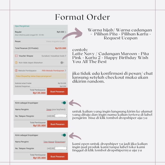 

party- [Hampers hijab premium polos] Hampers kerudung jilbab/ kado wisuda