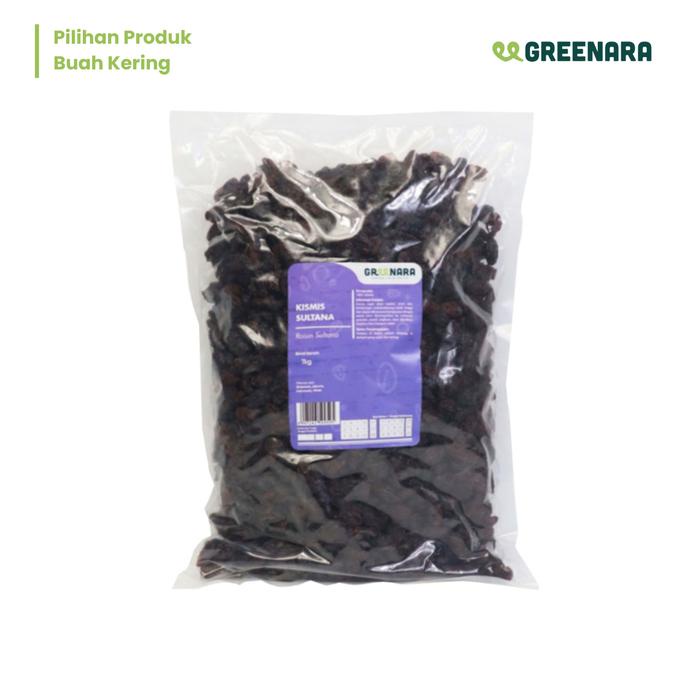 

[dch] - Greenara Kismis Hitam Sultana 1 Kg / Dark Raisin Kismis Sultana