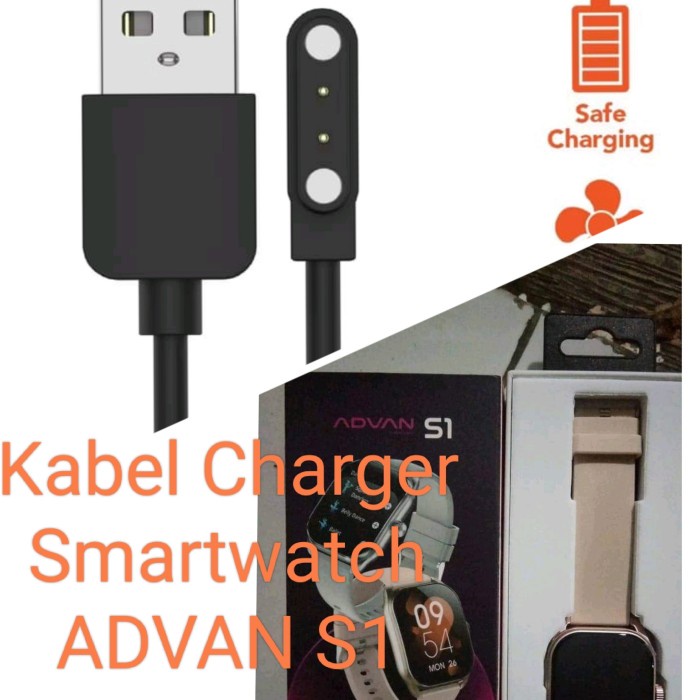 Advan S1 Kabel Charger Smarttch Advan S1 Magnetic 2 Kabel Advan Kabel Cas jam Tangan *