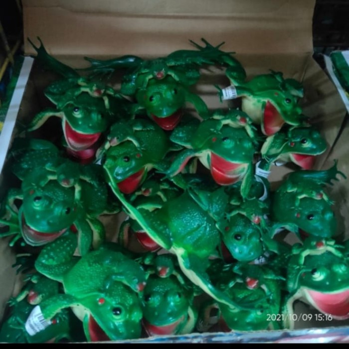Promo Terbatas Mainan Kodok Karet Kodok Nyit Nyit Prank Frog Katak Cit Cit Halloween Aman