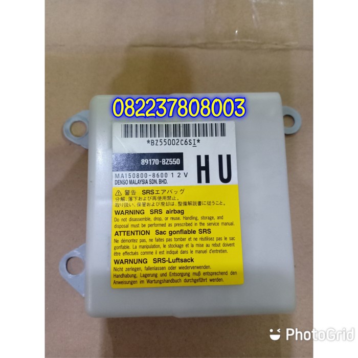 Modul Srs Airbag Toyota Agya Ayla 89170-Bz550 Original