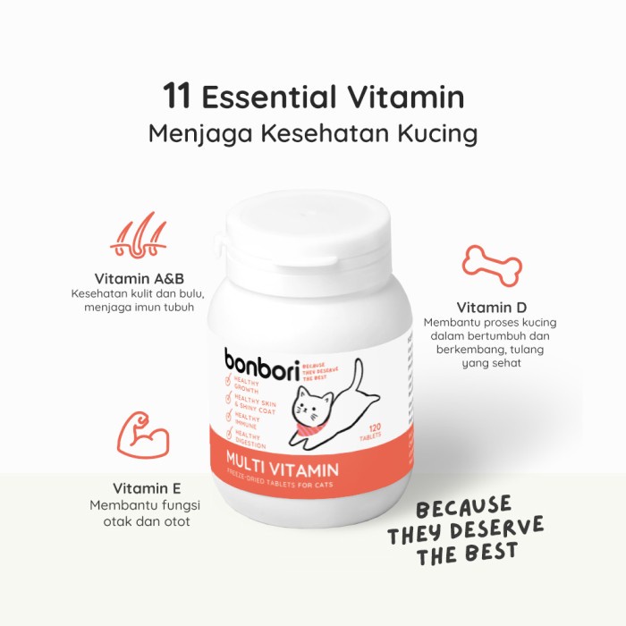 Bonbori Cat Multivitamin Suplemen Vitamin Kucing Freeze Dried Bulu Dan Kulit Sehat Imun Kuat