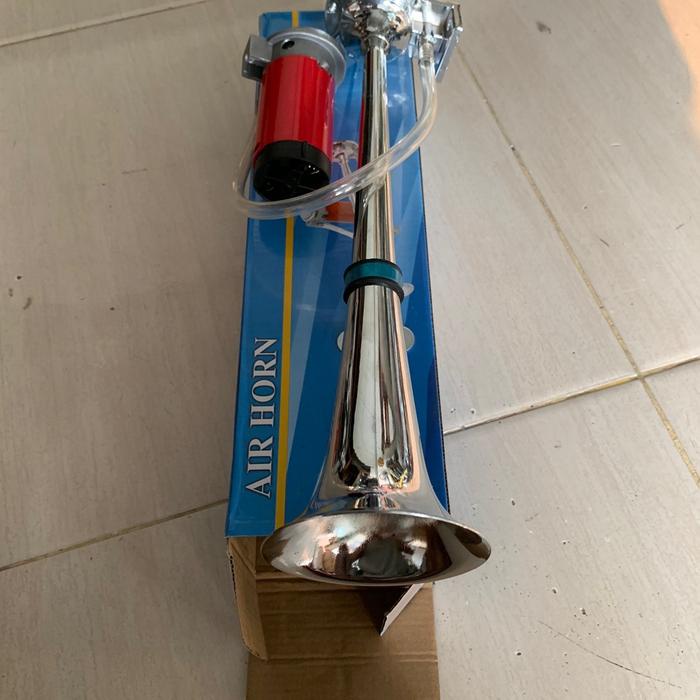 Klakson Dinamo 1 Corong Tanpa Angin 12Volt/24Volt Pnp Tinggal Pasang Tanpa Tabung Angin 43Cm