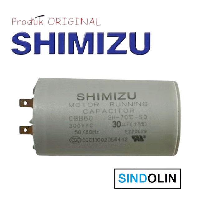 Kapasitor Pompa Air Shimizu Pc250Bit / Pc 250 Bit , 30 Uf