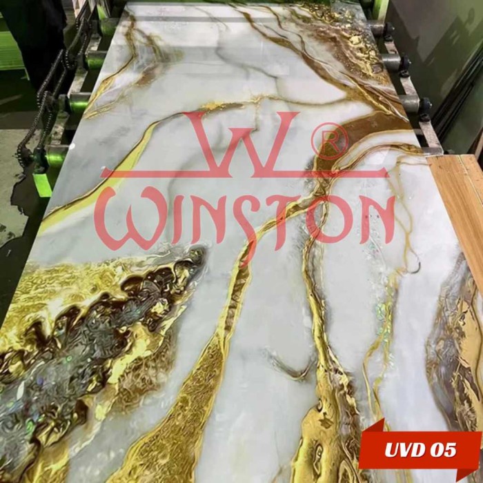PROMO UV Board Wallboard Panel PVC 3D 3 Dimensi Double Glossy Papan Dekorasi dinding tembok motif