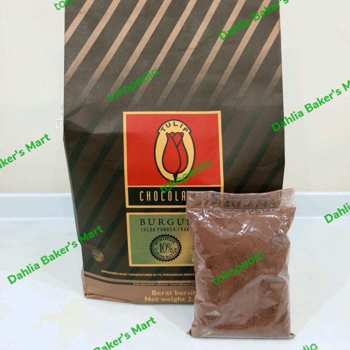 

Lezat- Tulip Cocoa Powder Burgundy Coklat Bubuk Repack 250 Gram