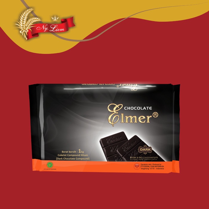 

Lezat- ELMER Chocolate Compound Dark Ghana 1 kg