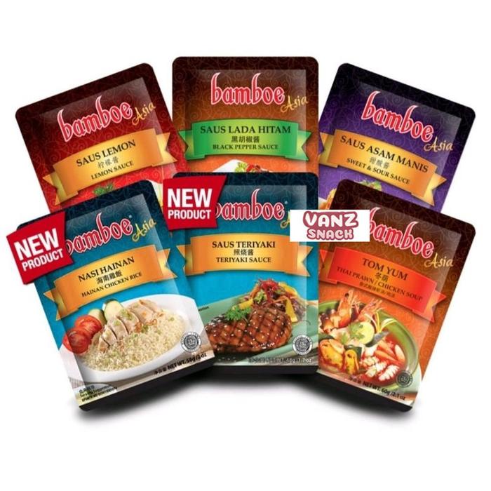 

TI501 Bamboe Bumbu Instan Masakan Asia Tom Yum Hainan Teriyaki Bulgogi Sup Thailand NEW