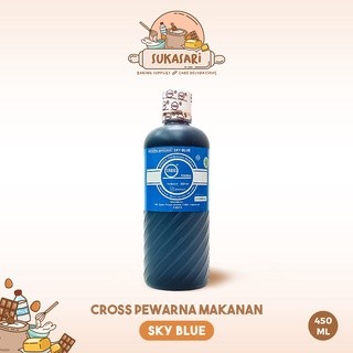 

Lezat- Cross Sky Blue 450ML biru muda pewarna makanan food coloring
