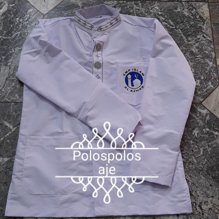 Seragam sekolah SMP Al Azhar model koko bordir