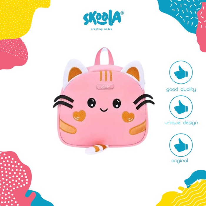 Skoola Tas Ransel Anak Perempuan PAUD Ransel Lucu Animals - Deari