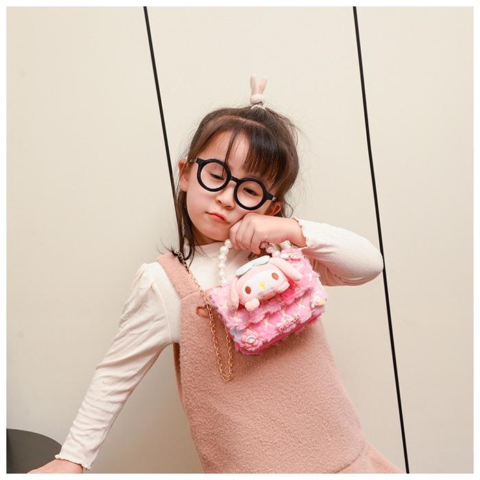 TAS SELEMPANG MUTIARA CINNAMOROLL/ TAS SELEMPANG MUTIARA MELODY/ TAS SELEMPANG MUTIARA ANAK LUCU