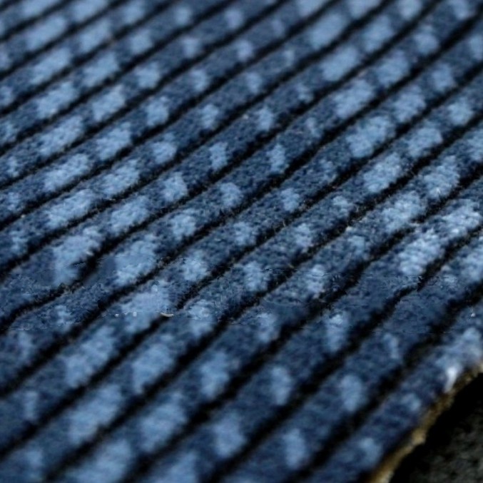 PREMIUM Kain Jok mobil Fabric Bludru Biru navi Soft