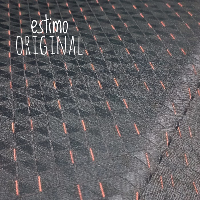 PREMIUM Kain Jok Mobil Brio RS original 2017 - 2019 Hitam Orange