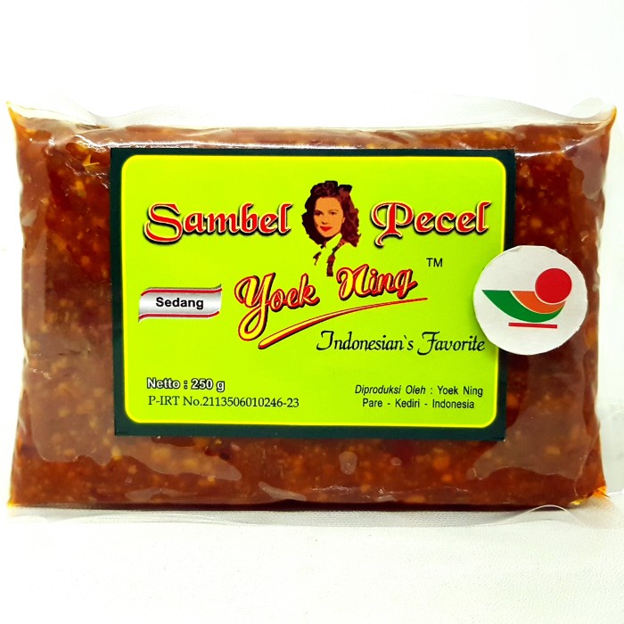 

GV364 YUK NING SAMBEL PECEL SEDANG 250gr SAMBAL BUMBU INSTAN ASLI KEDIRI FREE ONGKIR