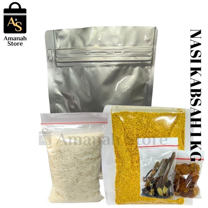 

LO289 Nasi Kabsah 1000 gram Bumbu Instan Masakan Arab Amanah Paket Bumbu Dan Beras 1 kg Rice Food -